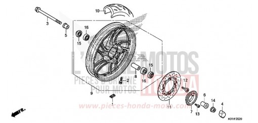RUOTA ANTERIORE SH125ADE di 2014